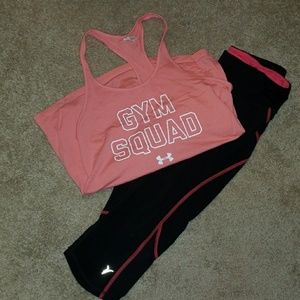Workout gear Under Armour & Old Navy